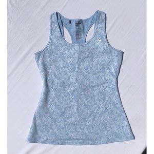 Gymshark Fleur Texture Vest in Blue